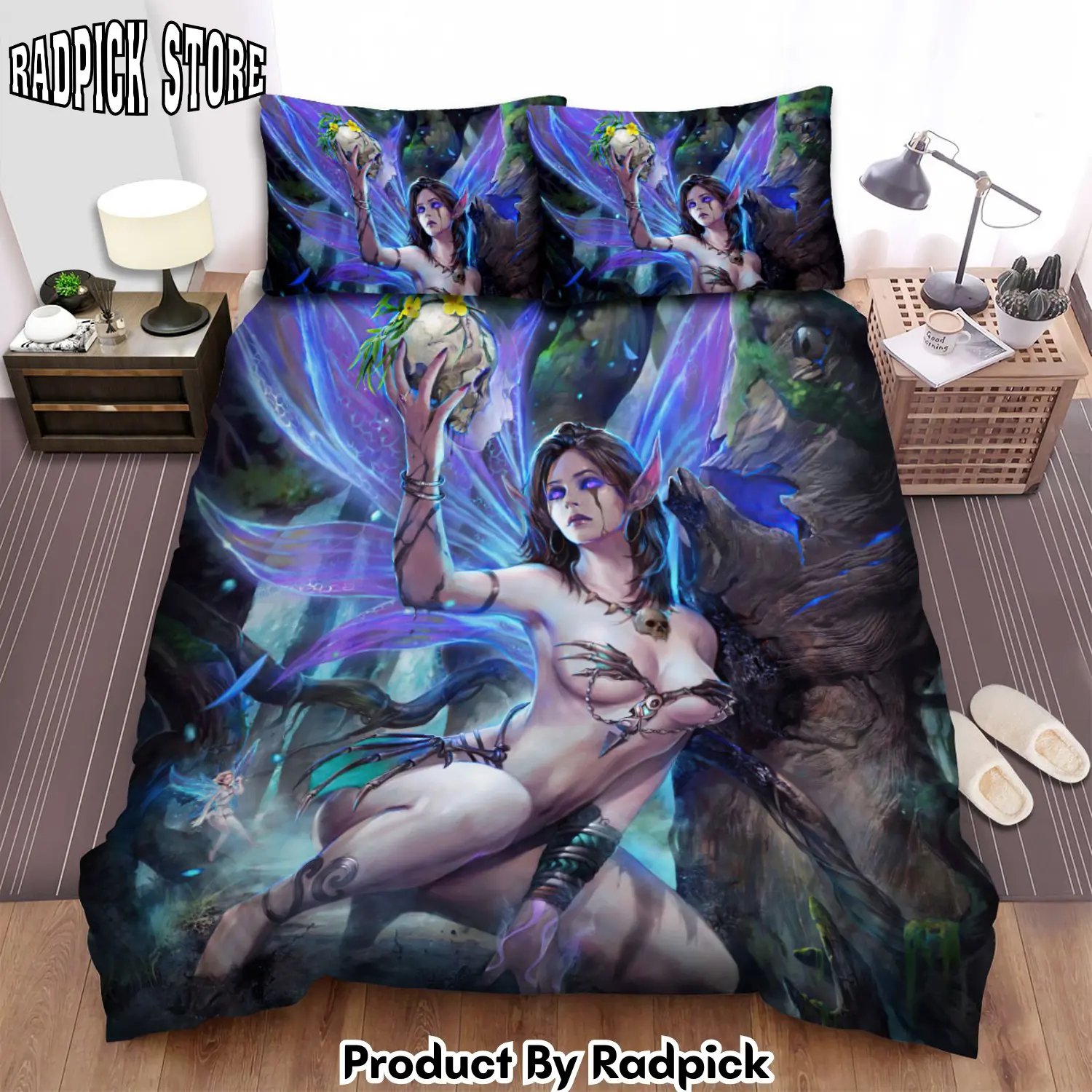 Radpick the dark fairy a skull duvet cover bedroom sets comfortable bedding sets rp3271302